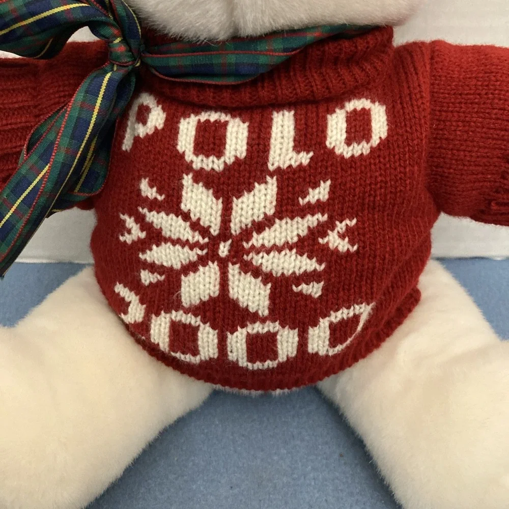 Ralph Lauren Polo 2000 Teddy Bear, The Bear‎ That Cares Plush w/Jointed Legs